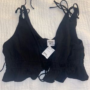 Princess Polly Grenoble tie front top